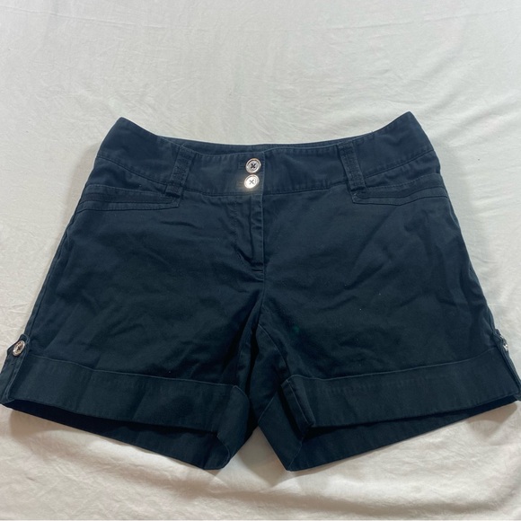 White House Black Market Pants - White House Black Market Black Pockets Bermuda Shorts Tailored Fit Cotton